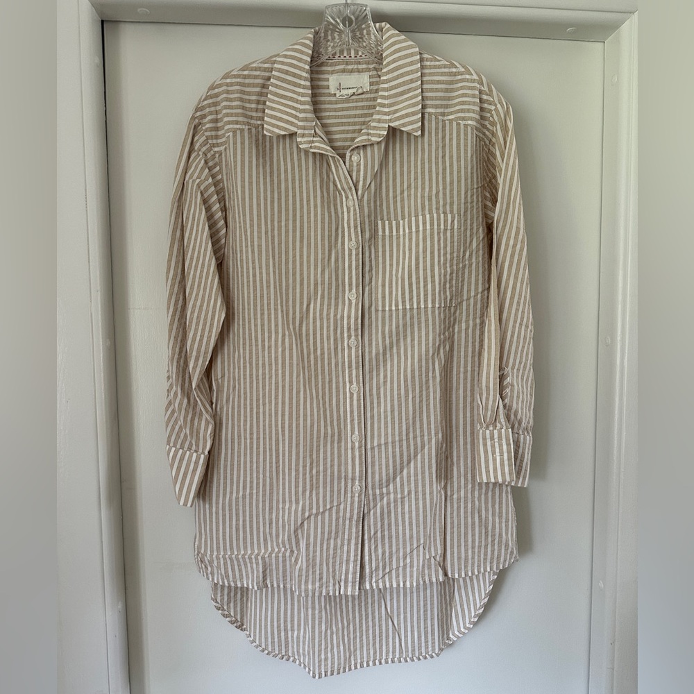 Anthropologie Longline Buttondown Size X-Small - Picture 4 of 5
